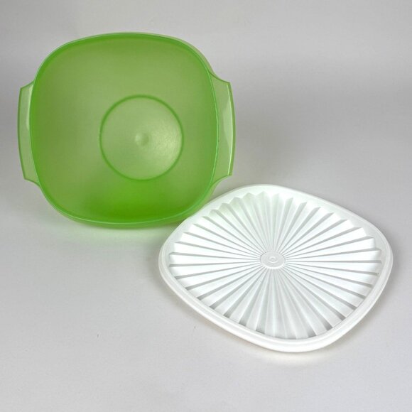 Vintage Tupperware Servalier 3-Set Bowls & Lids #858 838 840 - Picture 4 of 4